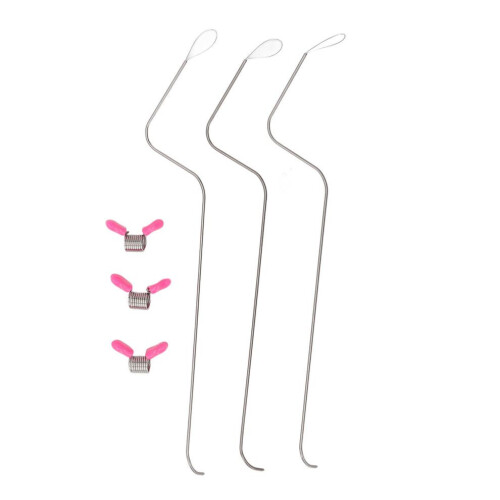 3 Pcs Beading Needle 1.2mm Large Eye Stainless