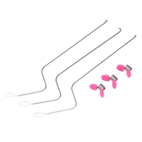 3 Pcs Beading Needle 1.2mm Large Eye Stainless 1
