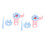 2Pcs Knit Spool Loom Set Double Head Easy to Use 1