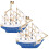 2 broches unisex con forma de velero para collar 2