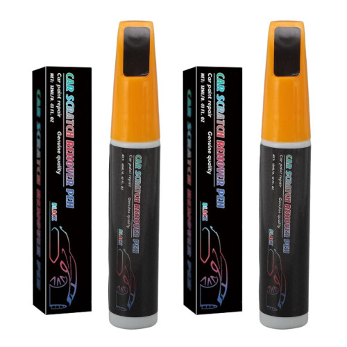 2 Stück 12 ml Autolack-Ausbesserungsstift Schwarz