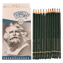 12-teiliges Skizzenstift-Set 12B bis 2H Künstler-Graphit