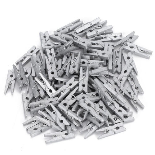300 st mini trädekorationsklämmor