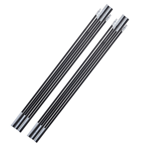 Fiberglas-Tentstangen-Set zum Campen – 6 Segmente, Schwarz 1