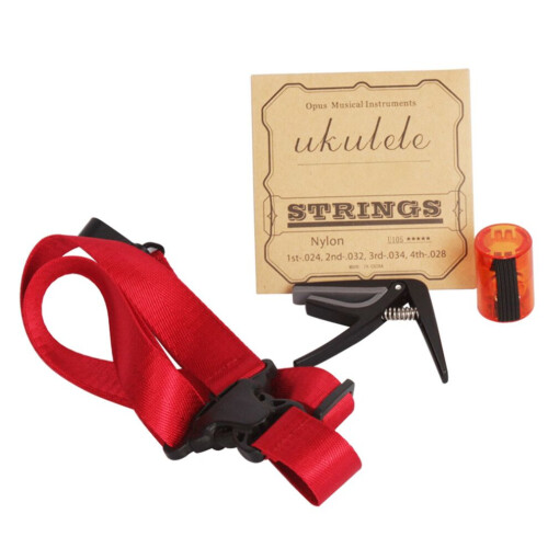 4-in-1 Capo-Schultergurt-Sand-Shaker-Saiten-Set