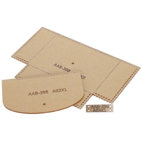 3 st akrylmall myntbörs DIY läder 2