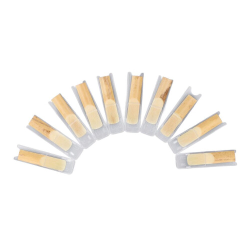 10Pcs Bb Clarinet Reeds Strength 2.5 Thinner Tip 1
