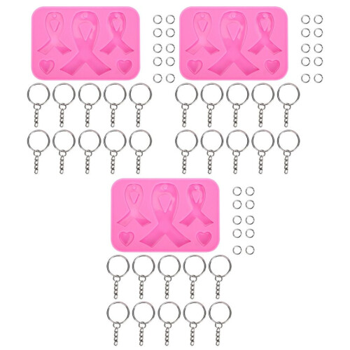 3 Set Keychain Silicone Mold DIY Keyring Pendant