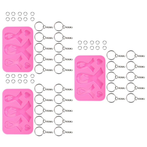 3 Set Keychain Silicone Mold DIY Keyring Pendant 1