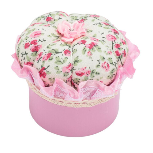 2pcs Pumpkin Shaped Pin Cushion Storage Box Cute 2