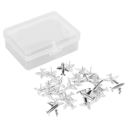 30pcs Airplane Push Pins Cute Metal Decorative
