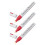 3Pcs Car Touch Up Paint Pen Scratch Remover Red 5