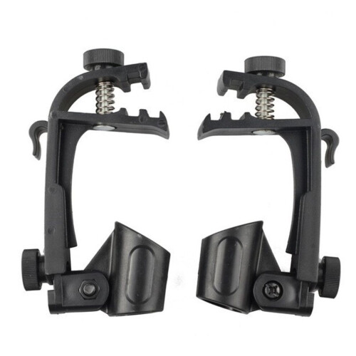 2 stuks drummicrofoonclips, plastic drumvelgen 2