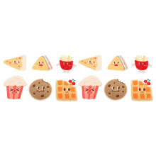 12pcs Food Iron On Patches for Clothing DIY Lovely