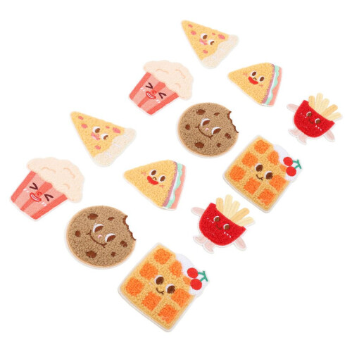 12 parches termoadhesivos de comida para ropa DIY 2