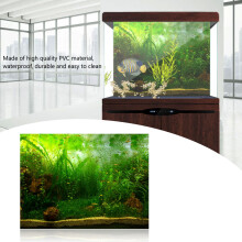Underwater Grass Style Fish Tank Background - 122x46cm PVC