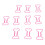 100 st. gem, rosa, benformade, bärbara, små 5