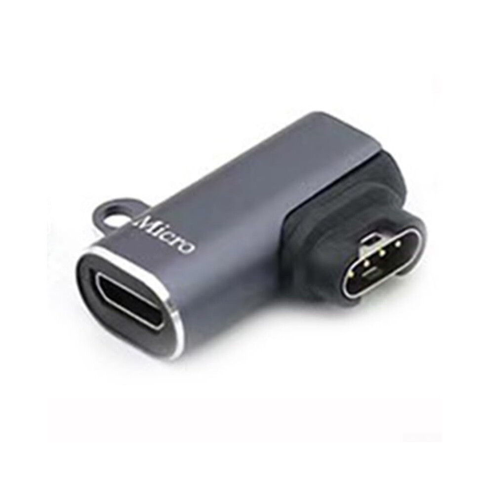 Usb Charging Adapter For Garmin Fenix 7 Instinct 2S Forerunner 745 Compact Vertical Bend Micro Usb 9105992199303