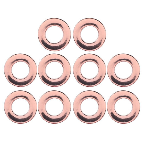 10Pcs 15.7mm Leather Grommets Alloy Double Sided