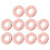 10Pcs 15.7mm Leather Grommets Alloy Double Sided 5