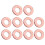10Pcs 15.7mm Leather Grommets Alloy Double Sided 4