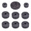 18pcs Drum Accessories Set Black Drums Replacement 5