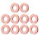 10Pcs 15.7mm Leather Grommets Alloy Double Sided 3