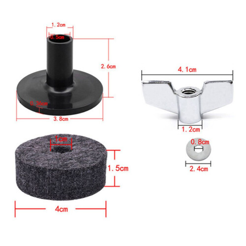 18pcs Drum Accessories Set Black Drums Replacement 2