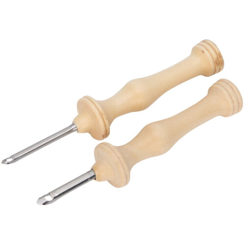 2-teiliges Stickset mit Holzgriff 2