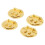 4 set trälåda hasplås 5 cm diameter guld 2