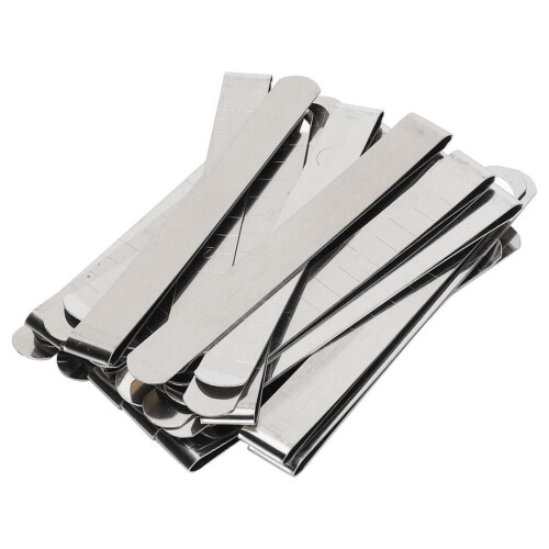 20 st fållklämmor, set med 7,5 cm fixering, metallmått 1