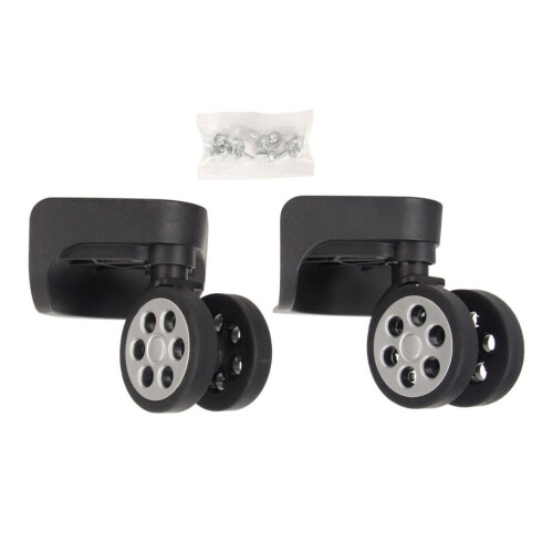 2pcs Luggage Wheels Replacement Locking 360 Degree