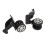 2pcs Luggage Wheels Replacement Locking 360 Degree 5