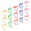 100pcs Footprint Paper Clips Increased Slip 3