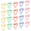 100pcs Footprint Paper Clips Increased Slip 5