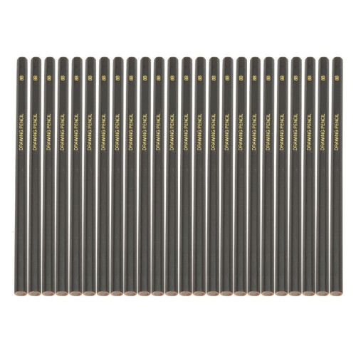 24 Skizzenstifte, Graphit, sechseckiger Schaft 1