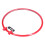 Borduurring van rood plastic voor kruissteek. 4