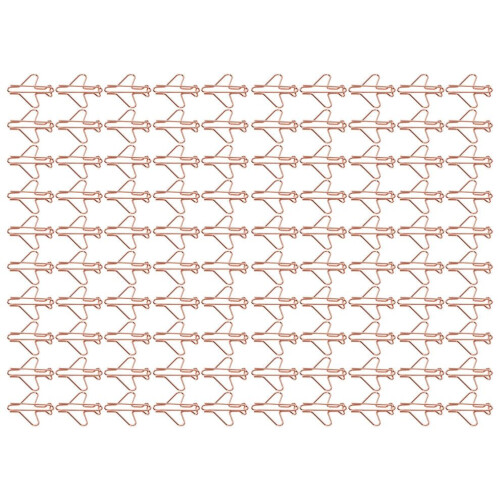 100 st formade gem galvaniserade roséguld