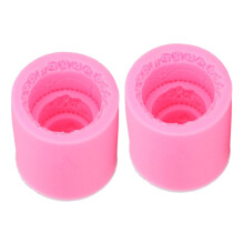 2pcs Fondant Molds Pink Cute Elegant Style Soft