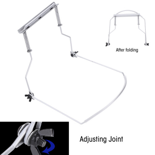 Durable Metal Harmonica Neck Support Rack Adjustable for 10 Holes Accessory 2