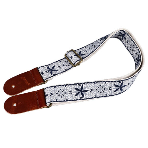 Sangle de ukulélé brodée style ethnique ajustable 2