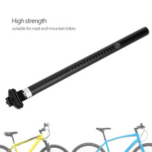 Aluminium MTB Straßenrad Sattelstütze 31,6x450mm Schwarz Leichtgewicht