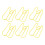 100 st gem i metall, multifunktionellt papper 4