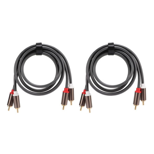 2 cables RCA de 2 a 2 AV de 4 conectores