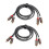 2 cables RCA de 2 a 2 AV de 4 conectores 2