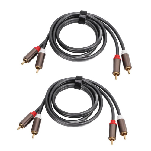 2 cables RCA de 2 a 2 AV de 4 conectores 1
