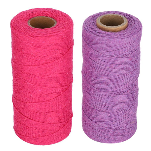 2 Stück Webgarn 8/4 Kettstrickteppichdecke 1