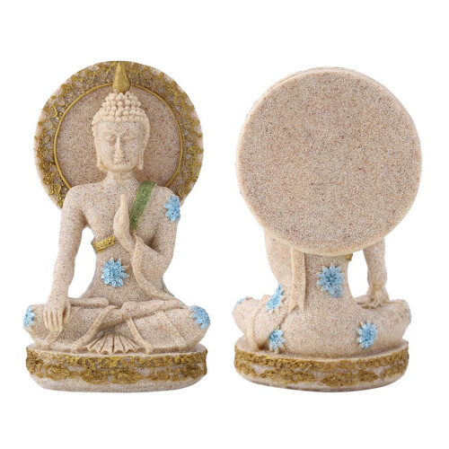 Fengshui sandsten Buddha staty hemhotell 2