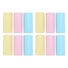 12 rollos de papel de impresión mini colorido versátil