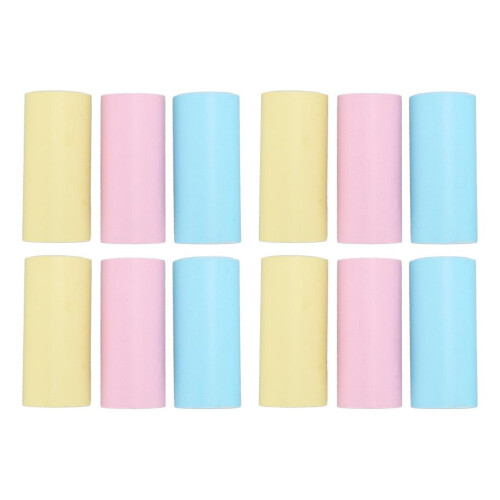 12 Rolls Colorful Mini Printing Paper Versatile